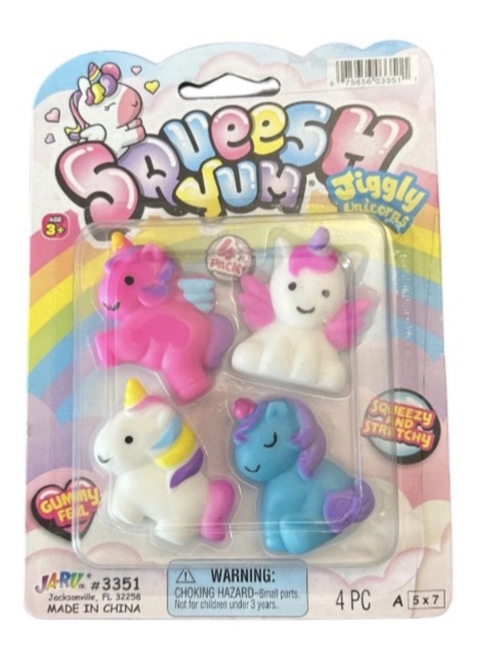 Squishy Pegasus Horse Set Jiggly Unicorns Stress Reliever Squeeze Sensory Fidget